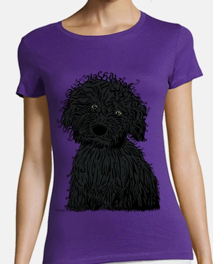 Camiseta Perro de agua puppy negro
