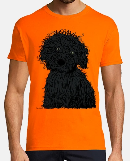 Camiseta Perro de agua puppy negro