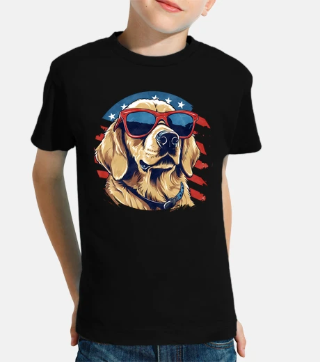 Ropa perro golden retriever bandera estados unidos ruta 66