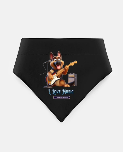 Mascotas perro guitarrista