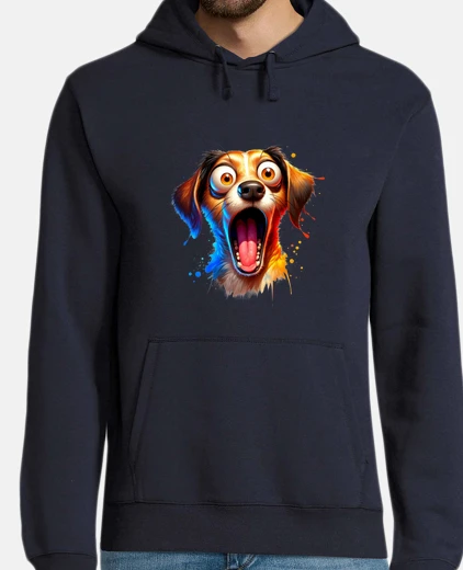 Sudadera perro ladra color divertido