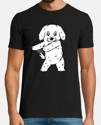 Camiseta Perro Maltese Baile Hilo Dental