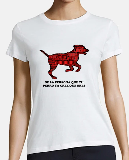 Playera Perro Negro Español