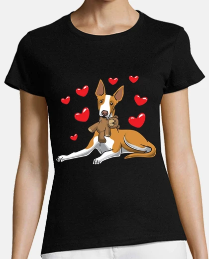 Playera perro podenco con peluche
