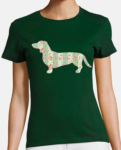 Playera perro salchicha dachshung perros adorable cuello en v