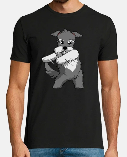 Camiseta Perro Schnauzer Baile Hilo Dental