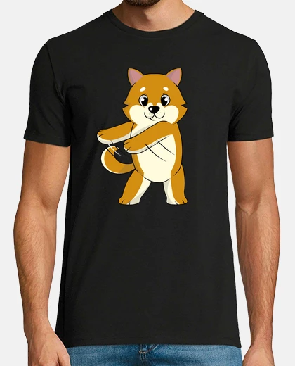 Camiseta Perro Shiba Inu Baile Hilo Dental