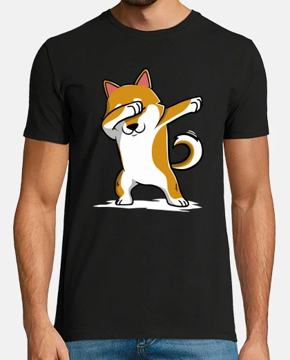 Camiseta Perro Shiba Inu DAB!