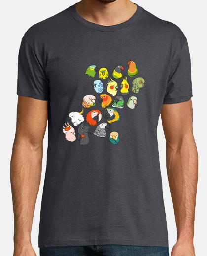 Tee-shirt perroquet pot-pourri