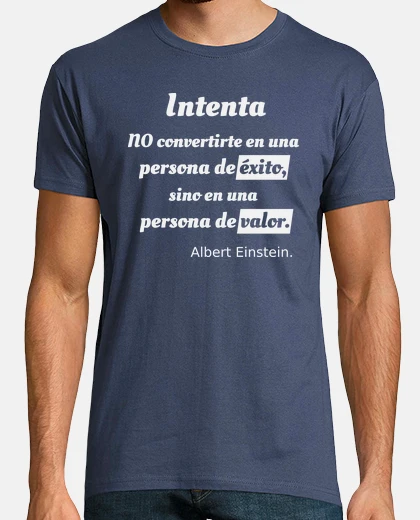T-shirt persona di valore albert einstein