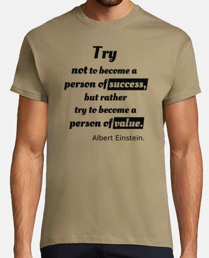 T-shirt persona of valore albert einstein
