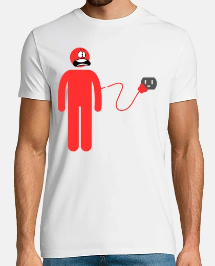 T-shirt persona stanca e con