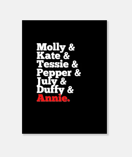 Stampa personaggi iconici di Annie Orphan