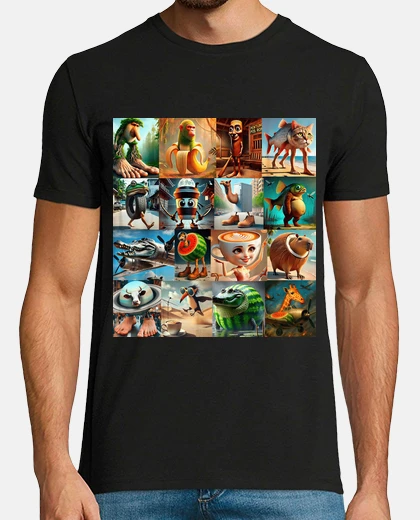 Camiseta Personajes Brainrot Italiano Frikis