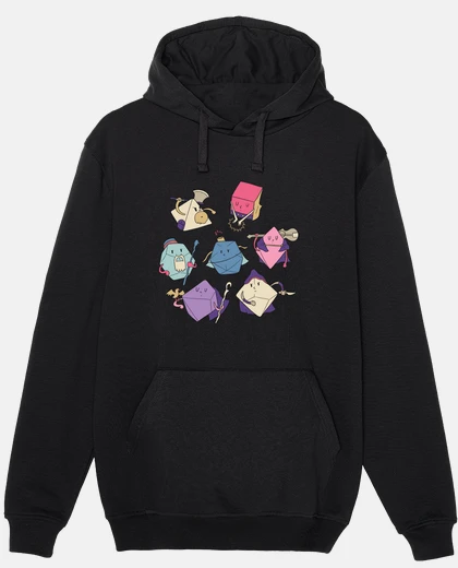 Sudadera personajes de dados de fantasía