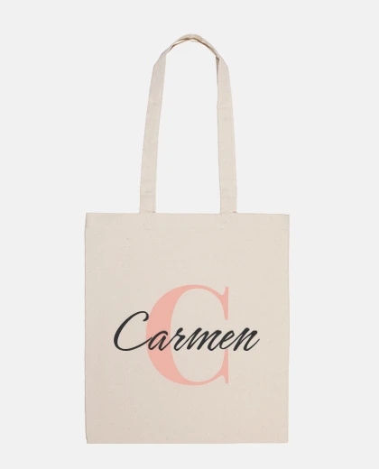 Bag personalized initial and name bag - c