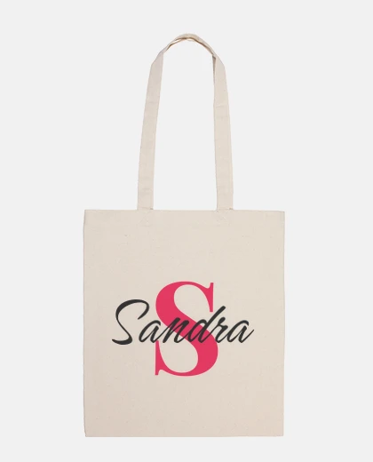 Bag personalized initial and name bag - s