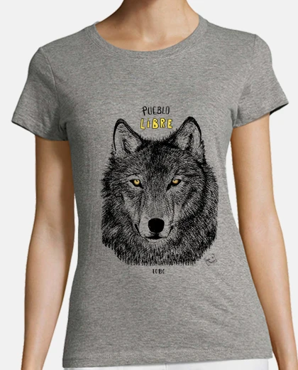 T-shirt persone libero  lupo
