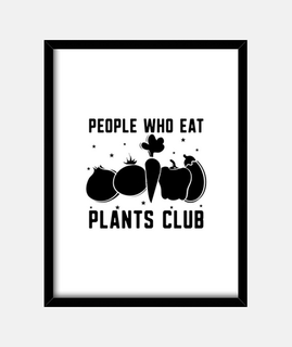 persone che mangiano piante vegane senz