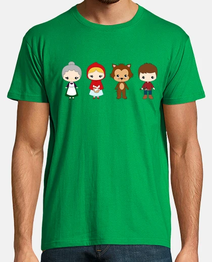 Tee-shirt personnages chaperon rouge