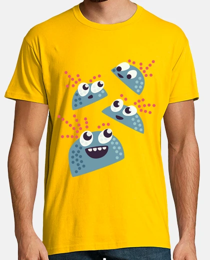Tee-shirt personnages kawaii bonbons heureux mignon