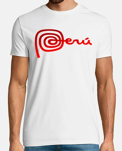 T-shirt perú brand white- man, short manga , white, extra quality