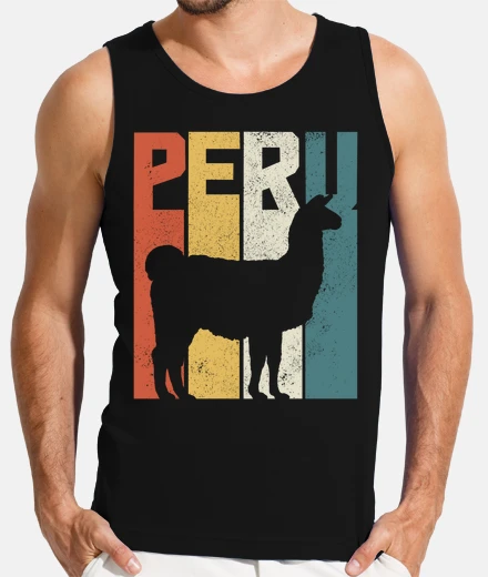 T-shirt Peru Llama Alpaca Animal Vintage Gift