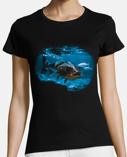 T-shirt pesca al pesce gatto