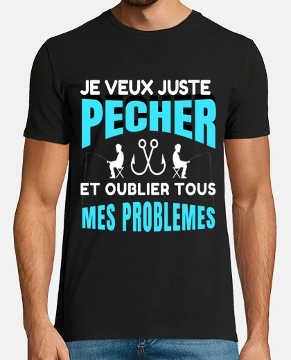 T-shirt pesca umorismo regalo pescatore