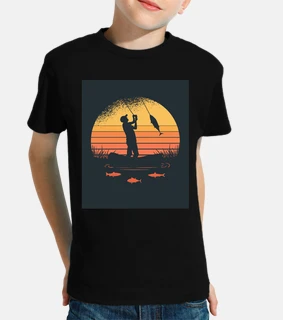 pescador atardecer