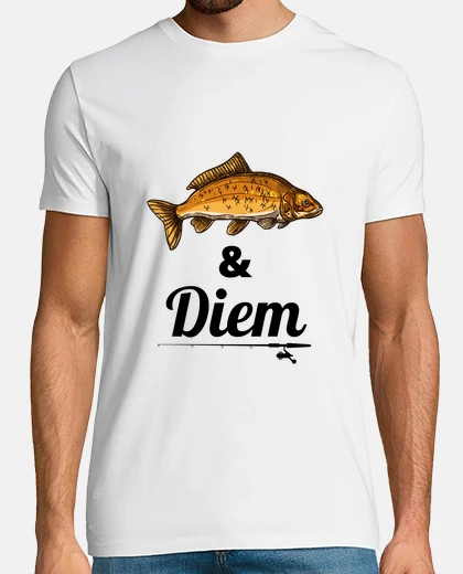 T-shirt pescatore che ama la pesca