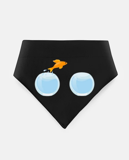 Mascotas pesce rosso che fa la sua palestra cagnolino divertente moda grunge