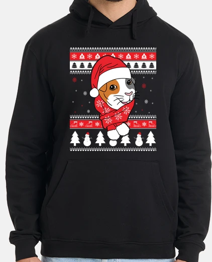 Hoodie pet guinea pig ugly christmas