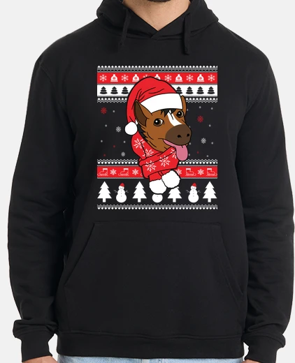Hoodie pet horse ugly christmas