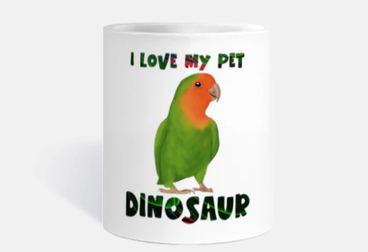 Cup pet lovebird