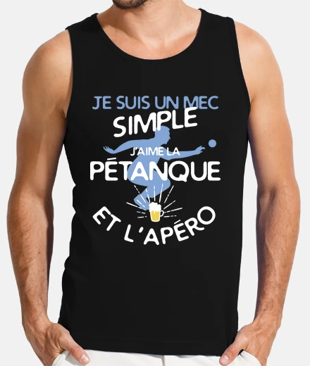 Tee-shirt Pétanque - un mec simple