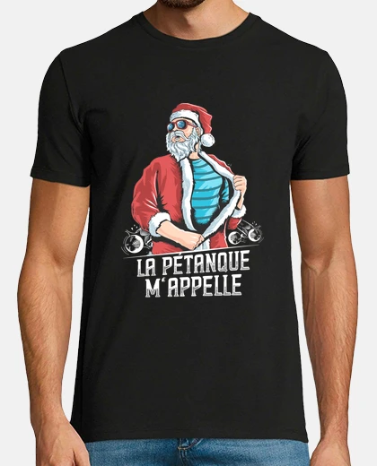 Tee-shirt Pétanque Appelle Santa
