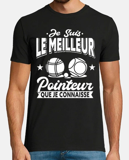 Tee-shirt pétanque cadeau humour boccia homme