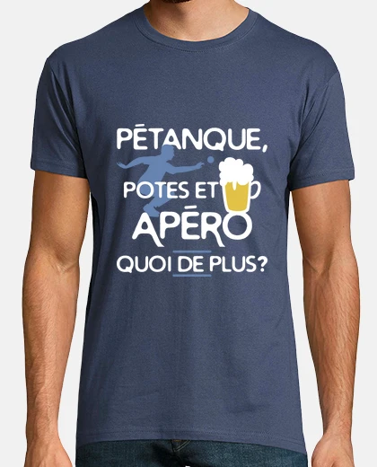 Tee-shirt Pétanque, copains et apéro