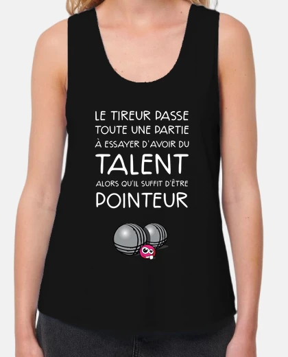 Tee-shirt pétanque talent du pointeur