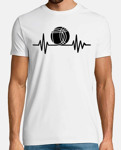 T-shirt petanque umorismo heartb eat