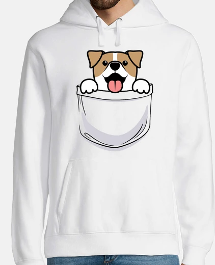 Sweat petit chien jack russel dans la poche