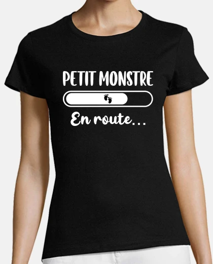 Tee-shirt Petit monstre en route... T-shirt femme