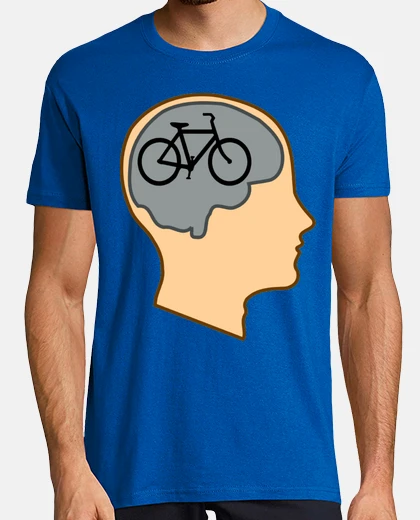 Tee-shirt petit vélo dans la tête passionné fantaisie 