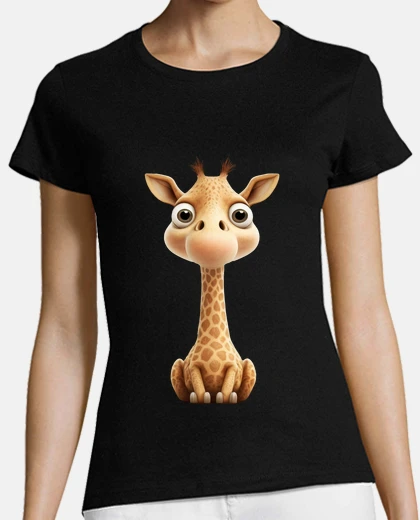 Tee-shirt petite girafe mignonne adorable humoris