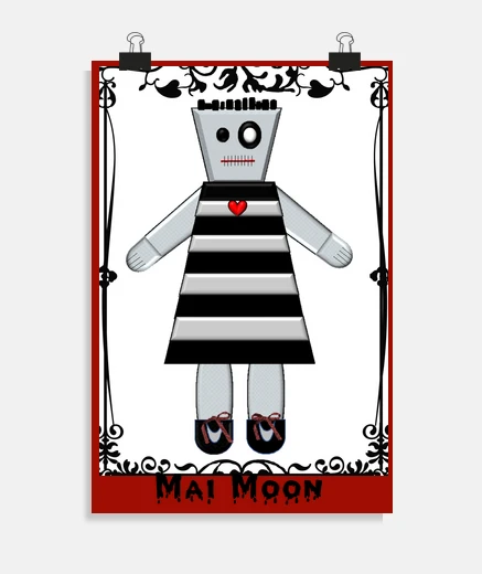 Poster petite poupée noire