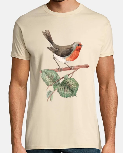 T-shirt pettirosso, camicia kaki