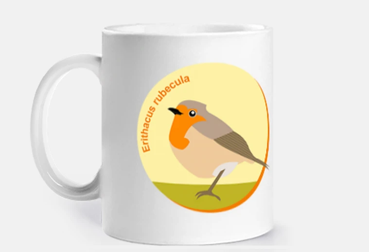Tazza Pettirosso europeo - erithacus rubecula