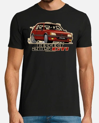 Peugeot 205 gti red t shirt tostadora