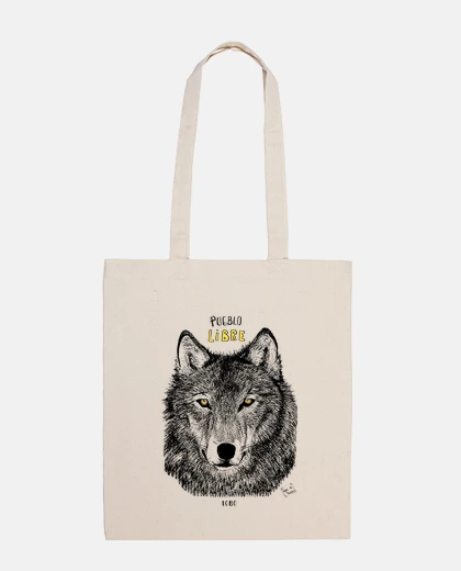 Sac peuple libre  loup